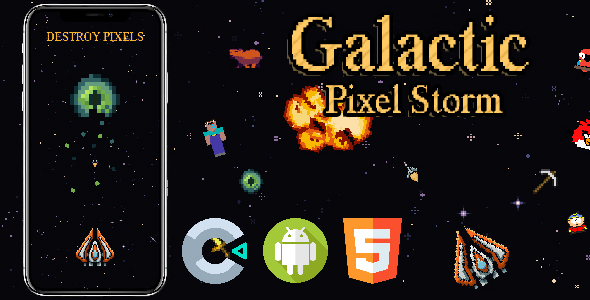 Galactic Pixel Storm