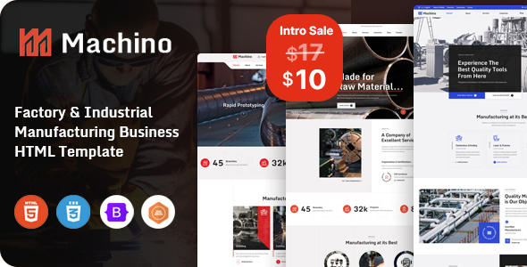 Machino – Factory & Industrial HTML Template