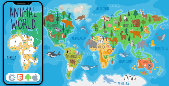 Animal World – HTML5 Game, Earn 3