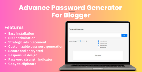 Reach Password Generator Script for Blogger