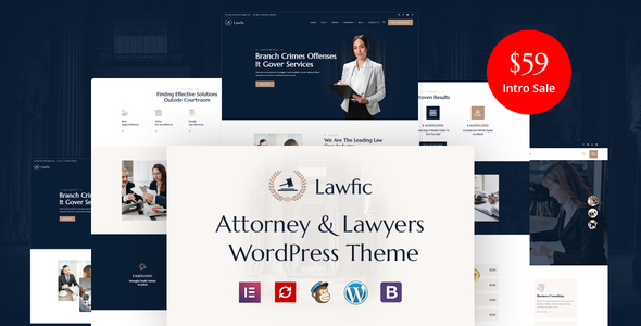 Lawfic – Lawyer and Lawyer WordPress Theme