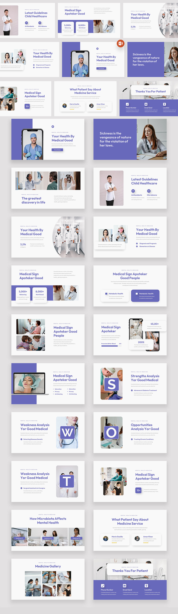 Evaluate Neatly being Medical Powerpoint Template