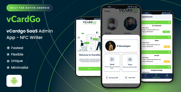 vCardGo SaaS Admin App – NFC Author