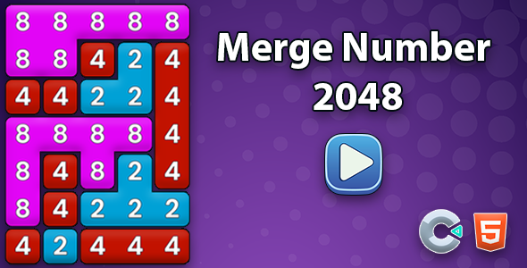 Merge Number 2048 – Html5 (Construct3)