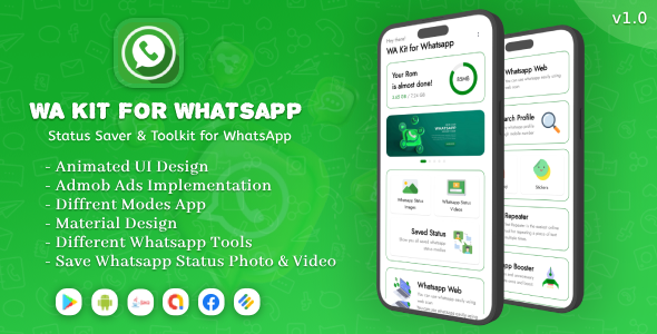 WA Equipment for Whatsapp 2023 : Instruments for Whatsapp with admob Commercials