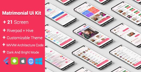 BetterHalf Flutter – Matrimony Flutter Responsive UI Equipment with Riverpod