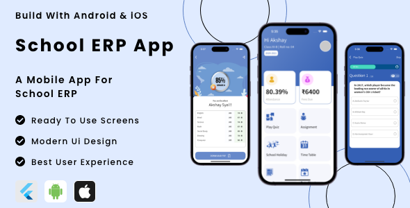 School ERP App – Flutter Cell App Template