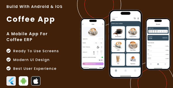 Espresso App – Flutter Cell App Template