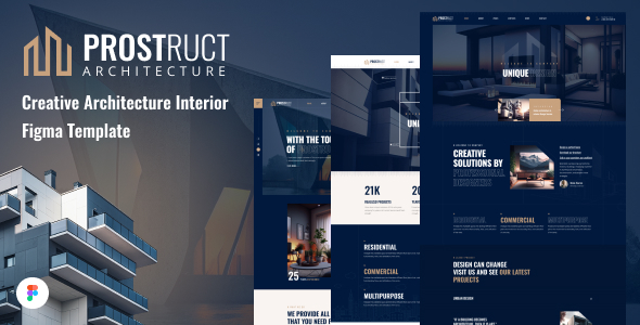 Prostruct – Architecture and Internal Create Figma Template