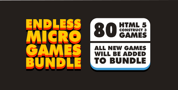 Unending Micro Video games Bundle | HTML 5 | CONSTRUCT 3