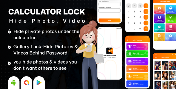 Calculator Lock – Veil Photo Movies and Paperwork – Secret Vault – App Vault