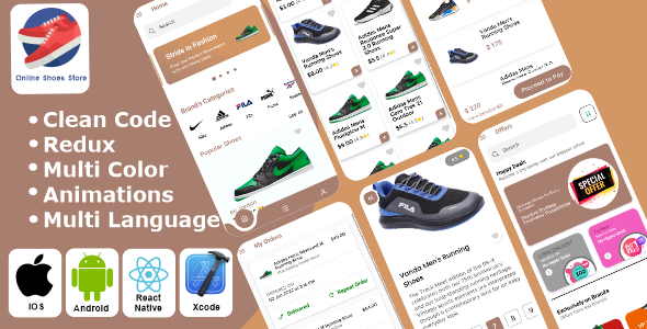 Shoe Store – Shoe Store | Online Store | Ecommerce React Native iOS/Android App Template