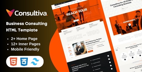 Consultiva – Tailwind Enterprise Consulting HTML Template