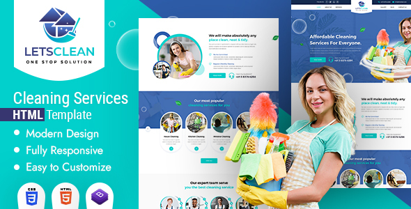 LetsClean | Cleansing Providers and products HTML Template