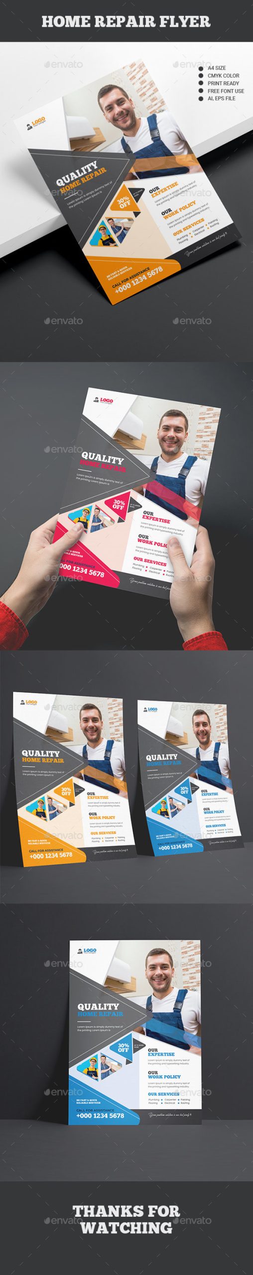 House Restore Flyer Template