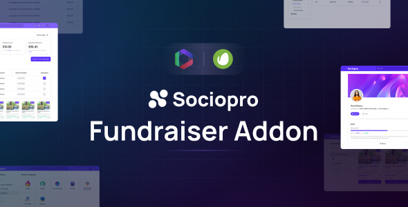 Sociopro Charity Donation Fund Raiser Addon