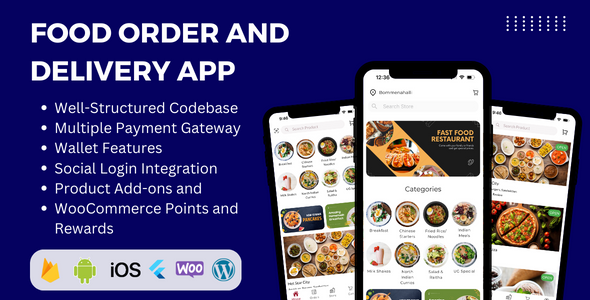 Flutter Meals Offer App for WooCommerce