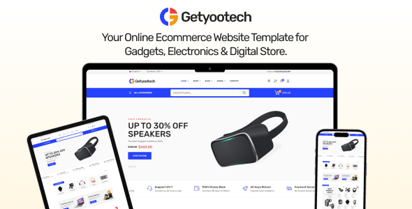 Getyootech – Electronics, Items & Digital Retailer Situation Template.