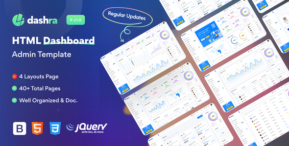 Dashra – Bootstrap Admin Dashboard Template