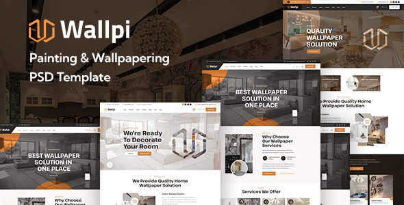 Wallpi – Painting & Wallpapering PSD Template