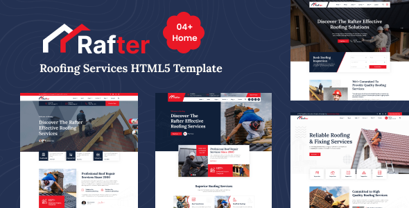 Rafter – Roofing Services HTML5 Template