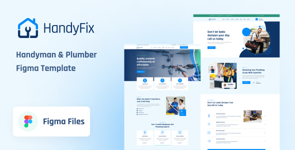 HandyFix – Handyman & Plumber Figma Template