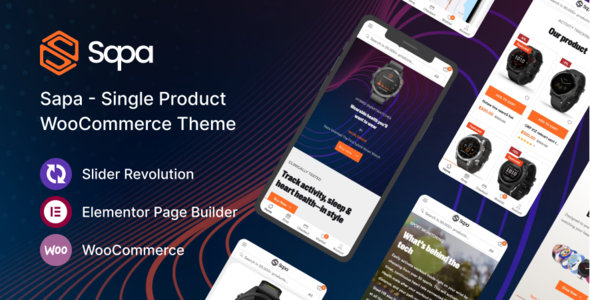 Sapa – Product Landing Web page WooCommerce Theme