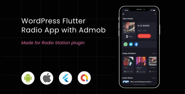 Flutter Radio App with Admob