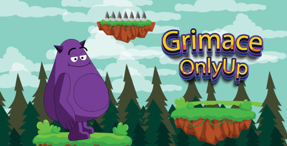 Grimace Only Up Recreation- Arcade Recreation – HTML5, Create 3