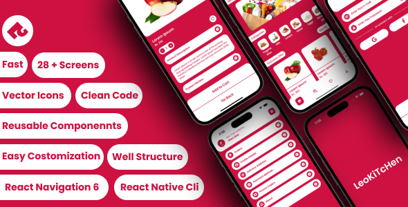 Ecommerce App In React Native Cli – LeoKiTcHen