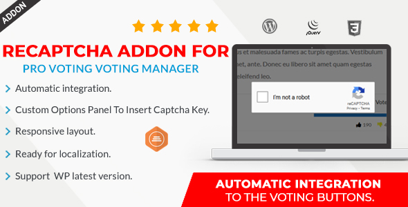 Recaptcha Addon For BWL Pro Balloting Manager