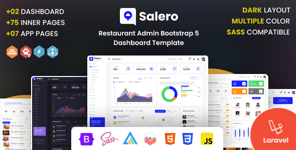 Salero – Laravel Restaurant Admin Template