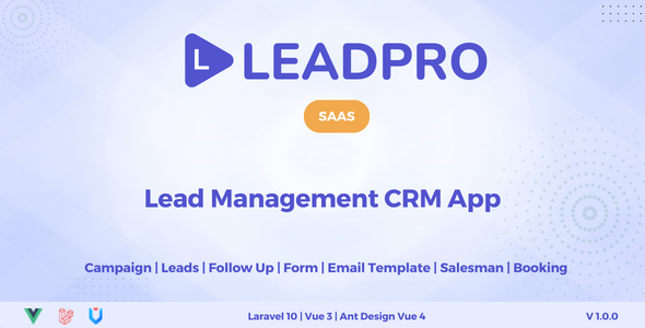 LeadPro SAAS – Lead & Call Heart Management CRM