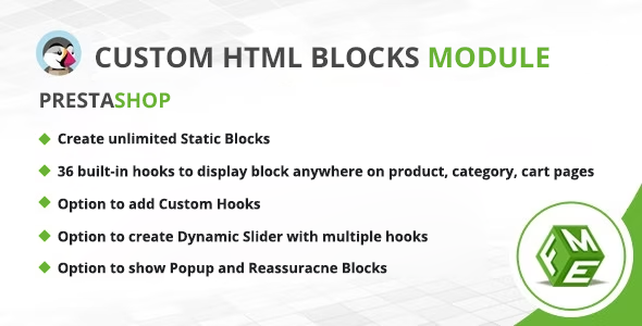 Prestashop Personalized HTML Block Module