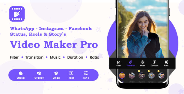 Instagram, FB, YouTube, WhatsApp Set – Story – Post – Reels Video Maker Genuine