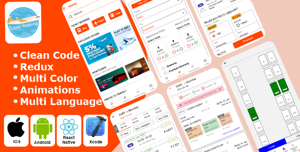 Depart Reserving – Bus Reserving | Flight Reserving | Put collectively Reserving React Native iOS/Android App Template