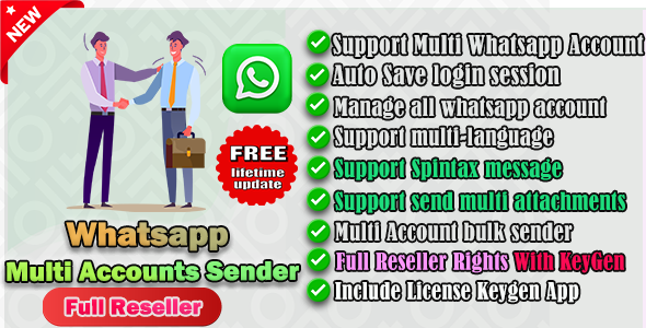 Multi Whatsapp Accounts Bulk Sender-Fleshy Reseller