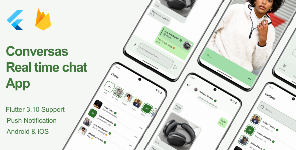 Conversas – Staunch Time Chat App with Flutter & Firebase