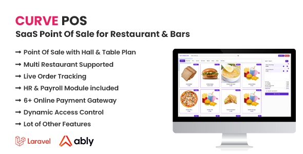 Curve POS – SaaS Point Of Sale System for Eating areas & Bars