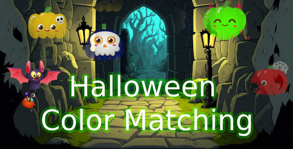 SKY Halloween Coloration Matching Game || HTML 5 || build recreation