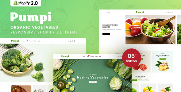 Pumpi – Natural Vegetables Responsive Shopify 2.0 Theme