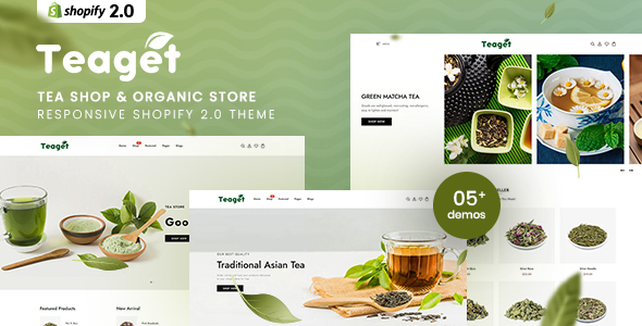 Teaget – Tea Store & Natural Store Responsive Shopify 2.0 Theme