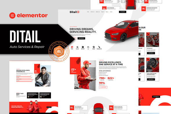 Ditail – Auto Companies & Repair Elementor Expert Template Kit