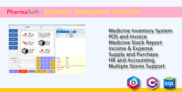 Pharmacy Administration application – Pharmasoft