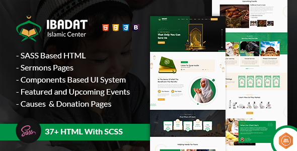 Ibadat Islamic Center HTML Template