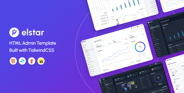 Elstar – HTML Tailwind Admin Template