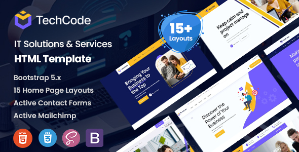 Techcode – IT Solutions & Companies HTML