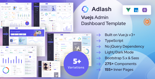 Adlash – Vuejs Admin Dashboard Template