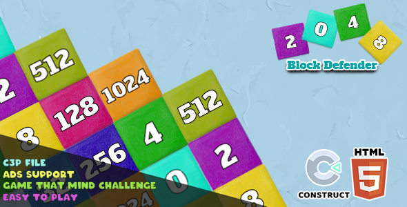 2048 Block defenders – HTML5 Games – Made in Invent 3