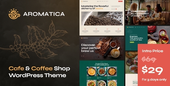 Aromatica – Cafe & Espresso Store WordPress Theme